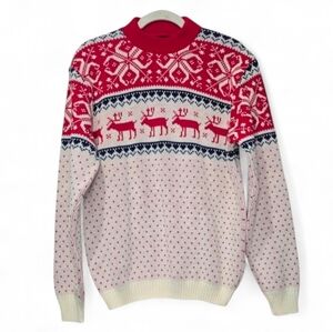 Vintage Jersild Fair Isle Holiday‎ Sweater Size Large